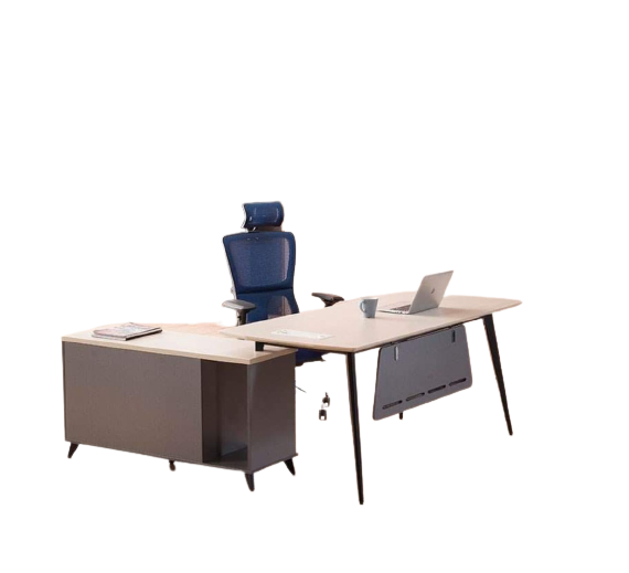 Office Desk wood* metal/ Onyx