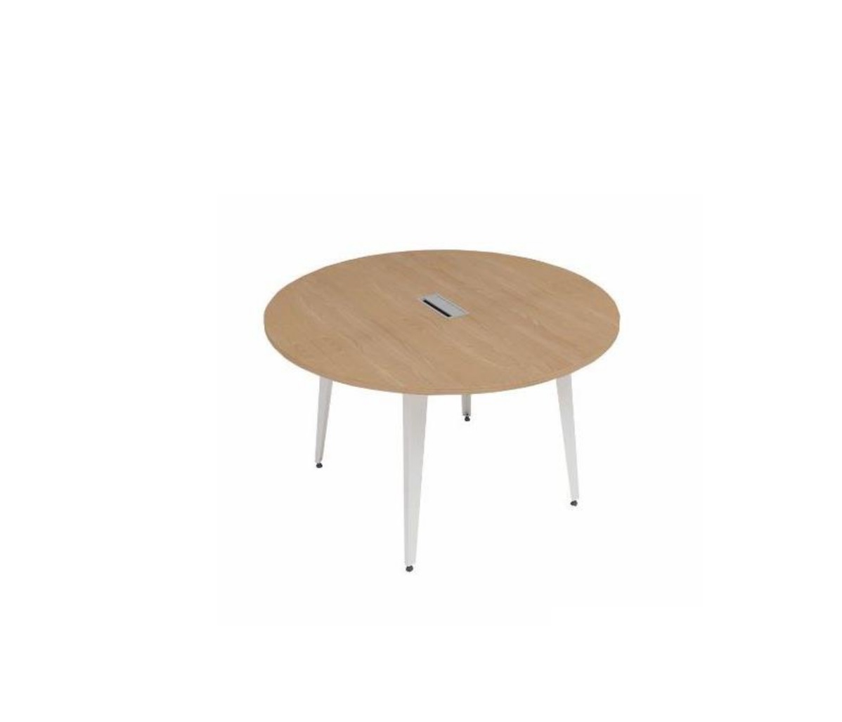 Round Meeting table wood* metal