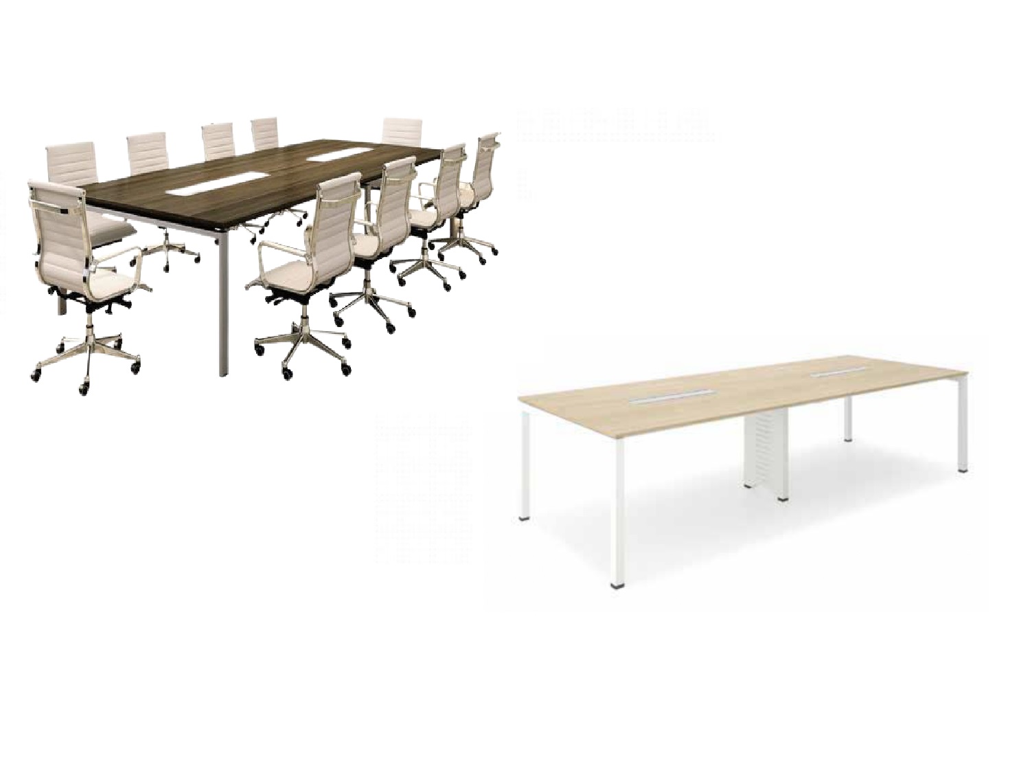 Meeting table wood* metal